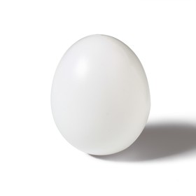 Яйцо искусственное подкладное, для кур, 4 × 5 см, 1 шт., белое