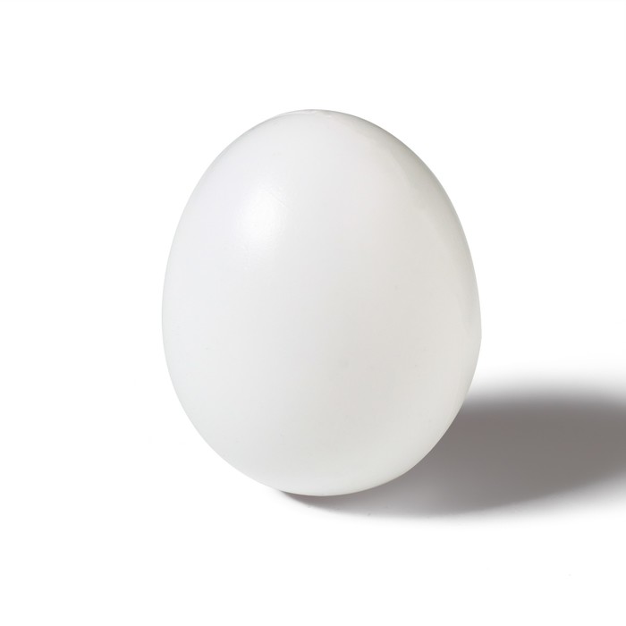 фото Яйцо искусственное подкладное, для кур, 4 × 5 см, 1 шт., белое greengo