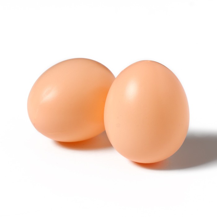 Яйцо искусственное подкладное, для кур, 1 шт., коричневое
