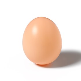 Яйцо искусственное подкладное, для кур, 4 × 5 см, 1 шт., коричневое