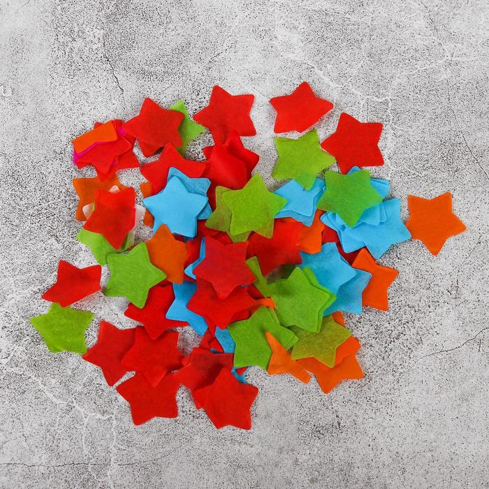 

Наполнитель для шара «Конфетти-звёзды», 2 см, бумага, МИКС, 100 г