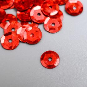 

Пайетки "Zlatka" 6 мм, 10 гр, красный