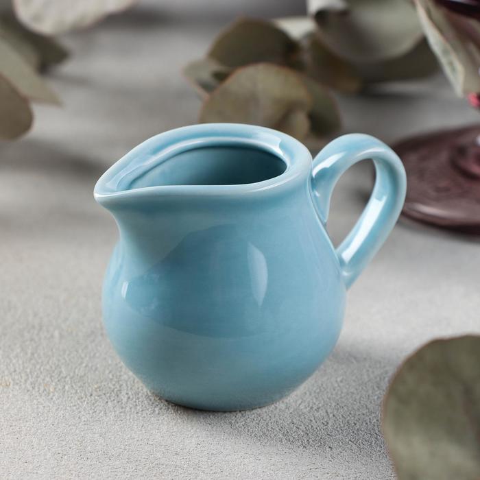 Молочник «Акварель», 65 мл, цвет голубой