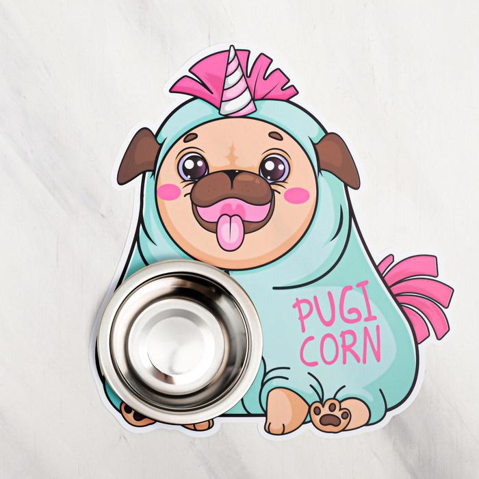 

Коврик под миску PUGICORN, 26х28 см