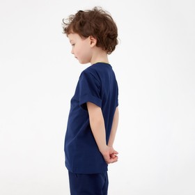 

Футболка с планкой KAFTAN "Basic line" р.30 (98-104), индиго