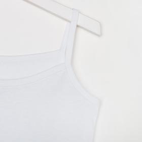 

Майка для девочки, цвет белый, рост 128 см