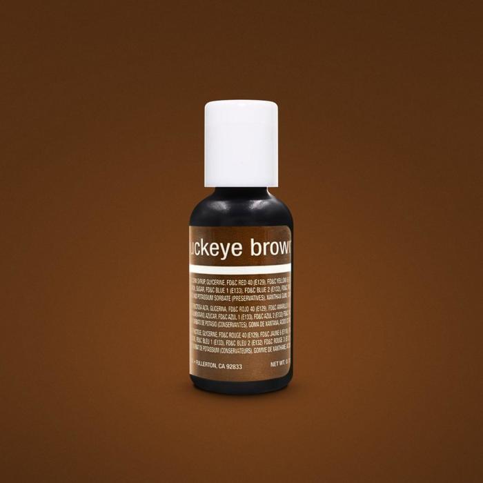 Краска Коричневая гелевая Buckeye Brown Liqua-Gel Chefmaster, 20 гр. 5105