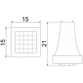 

Мебельная ручка BOYARD CRYSTAL RC425CP/CrBl.4