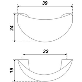 

Мебельная ручка BOYARD RS001CP.3/32