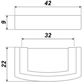 

Мебельная ручка BOYARD RS402BAZ.4/32