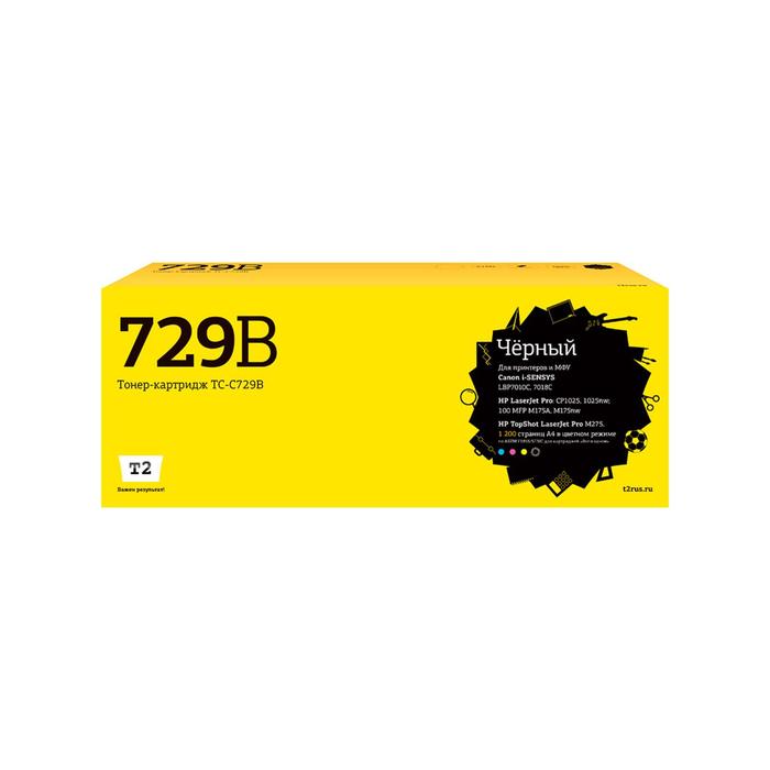 

Лазерный картридж T2 TC-C729B (CE310A/310A/Canon 729BK/126A/CP1025) HP / Canon, черный