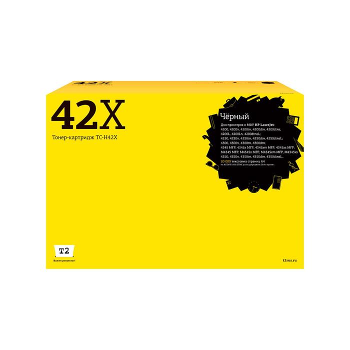 

Лазерный картридж T2 TC-H42X (Q5942X/4942X/42X/LaserJet) для принтеров HP, черный