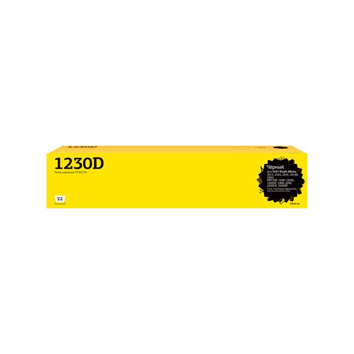 Лазерный картридж T2 TC-R1230 (Type 1230D/MP 2000) для принтеров Ricoh, черный лазерный картридж t2 tc rsp150he sp150he 408010 sp150 для принтеров ricoh черный