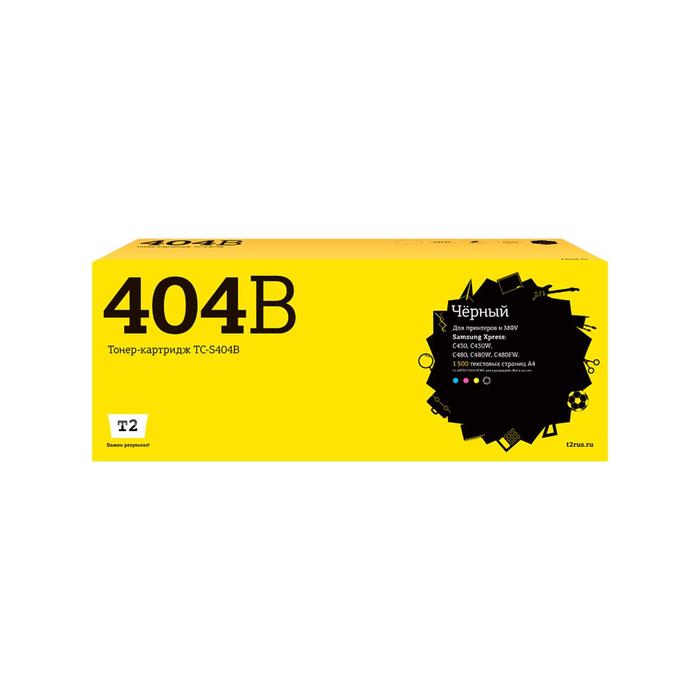 

Лазерный картридж T2 TC-S404B (CLT-K404S/SU108A/K404S) для принтеров Samsung, черный