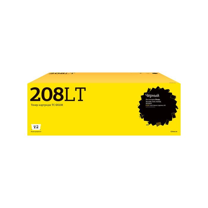 Лазерный картридж T2 TC-SH208 (AR-208LT/AR208LT/208LT) для принтеров Sharp, черный лазерный картридж t2 tc sh202 ar 202lt ar202lt 202lt для принтеров sharp черный