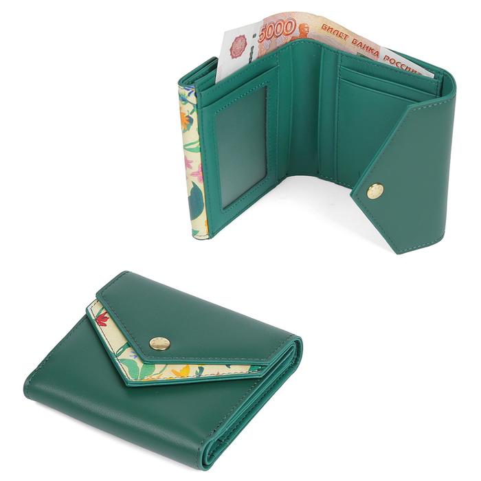 фото Кошелек fabretti, цвет зеленый