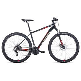 

Велосипед 29" Forward Apache 2.2 disc, 2021, цвет черный/красный, размер 19"