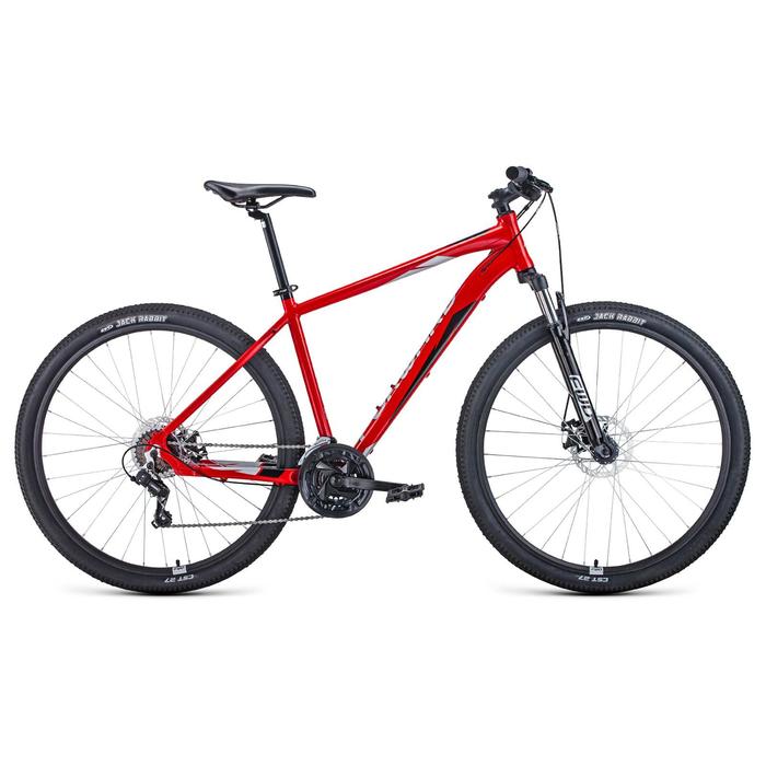 фото Велосипед 29" forward apache 2.2 disc, 2021, цвет красный/серебристый, размер 21"