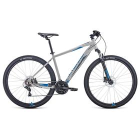 

Велосипед 29" Forward Apache 3.2 disc, 2021, цвет серый/синий, размер 19"