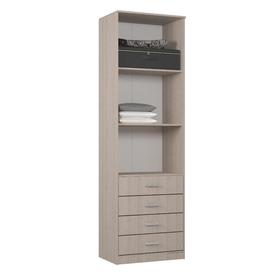 

Шкаф 2-х ств Орион с ящиками 700*2300*450, Венге/Белфорт