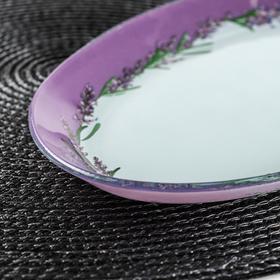 

Блюдо Доляна «Веточка лаванды», овальное, 24,5×15×2 см