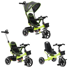 Велосипед трехколесный Micio Veloce, колеса EVA 10"/8", цвет салатовый от Сима-ленд