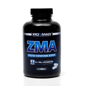 

Специализированный пищевой продукт ZMA IRONMAN Zn+Mg+vitamin b6 150 кап.
