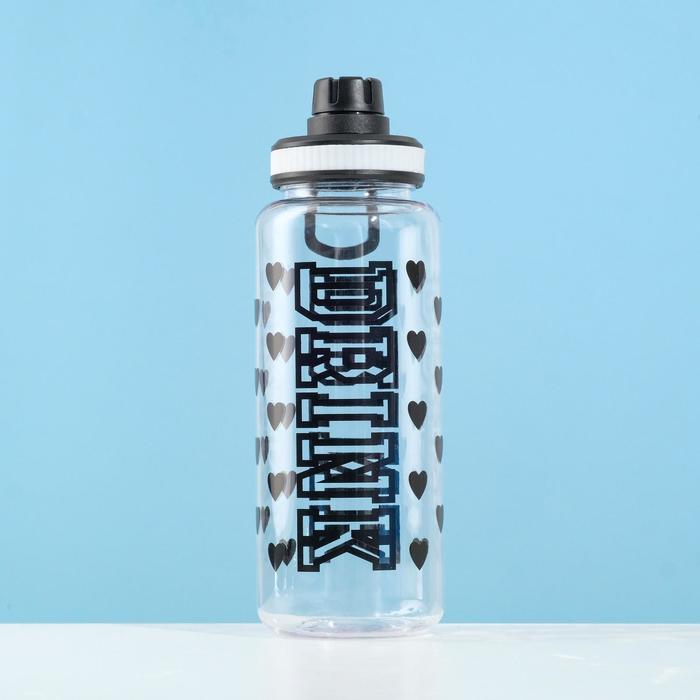 

Бутылка для воды DRINK 1 л, с подвесом, 8.3х24 см