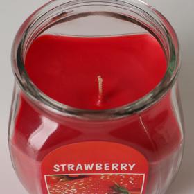 

Свеча ароматическая в банке "Клубника", 12х9см