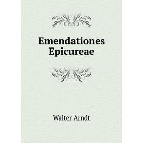 

Книга Emendationes Epicureae