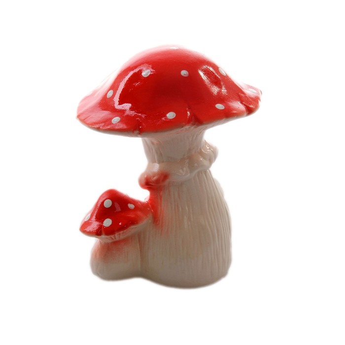 Садовая фигура "Пара грибов мухоморов" малая