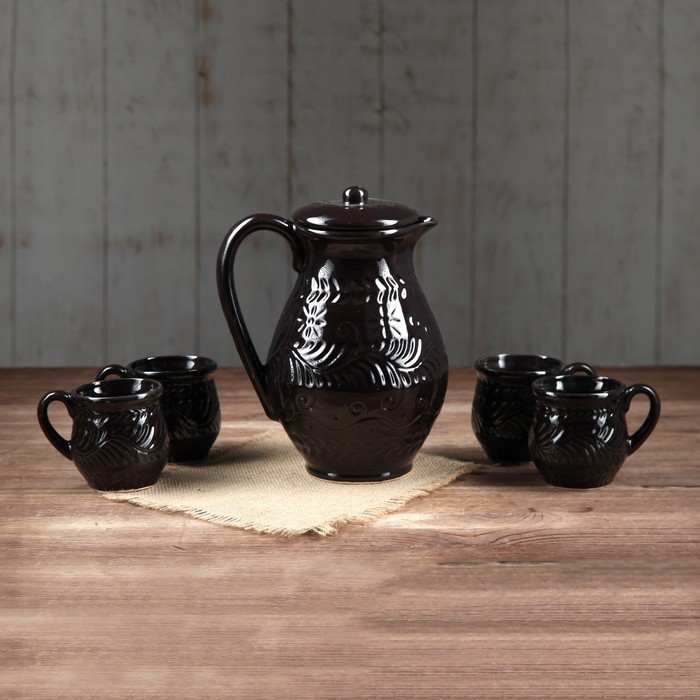 Набор молочный "Иллюзия" 5 предметов, 1,7 л/ 0,2 л