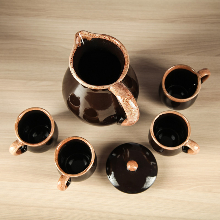 Набор молочный "Иллюзия" 5 предметов, 1,7 л/ 0,2 л