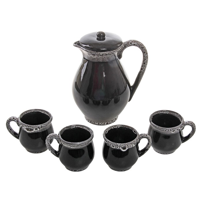 Набор молочный "Иллюзия" 5 предметов, 1,7 л/ 0,2 л