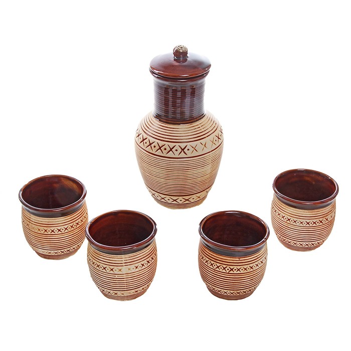 Набор молочный "Глечик" 5 предметов 1,5 л/ 0,2 л