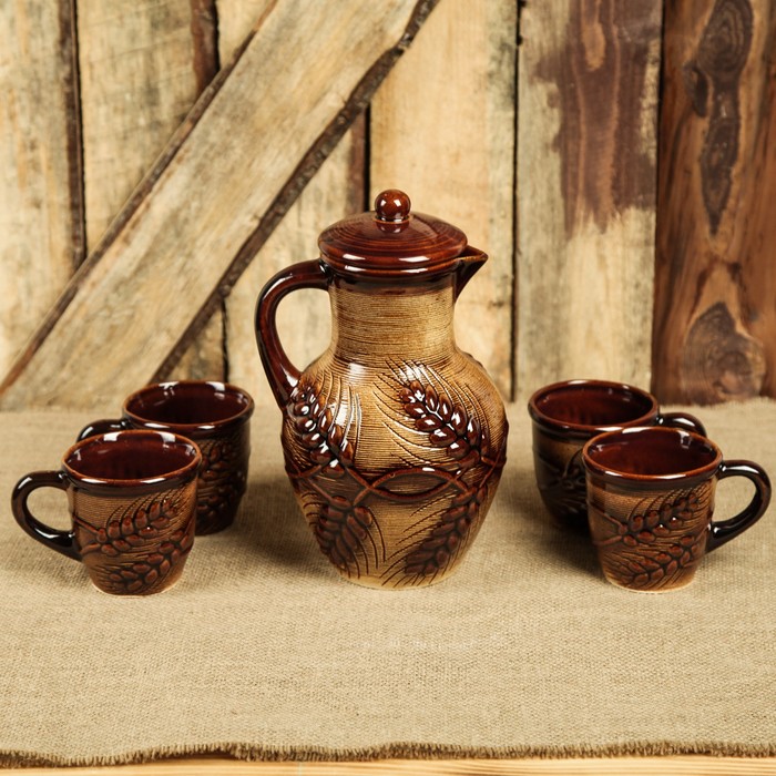 Набор молочный "Колосок" 5 предметов, 2 л