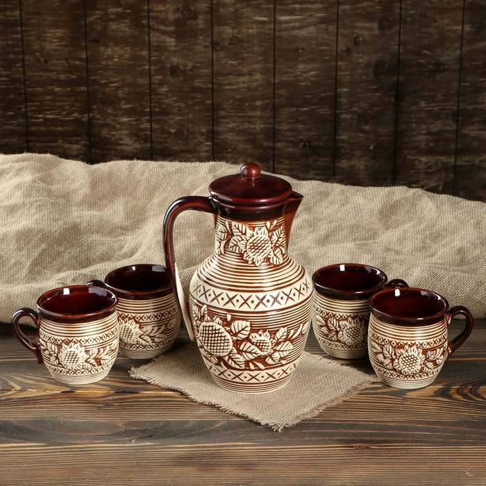 Набор молочный "Подсолнух" 1,7 л/ 0,2 л