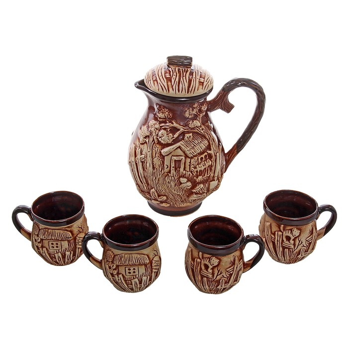 Набор молочный "Деревенский" 5 предметов, 1,7л