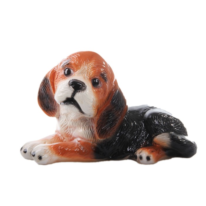 Копилка "Бигль" глянец, рыжая