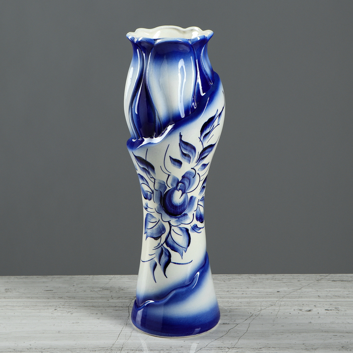 Ваза "Азалия" гжель