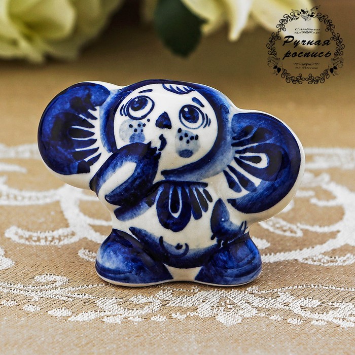 Сувенир «Чебурашка», гжель, микс