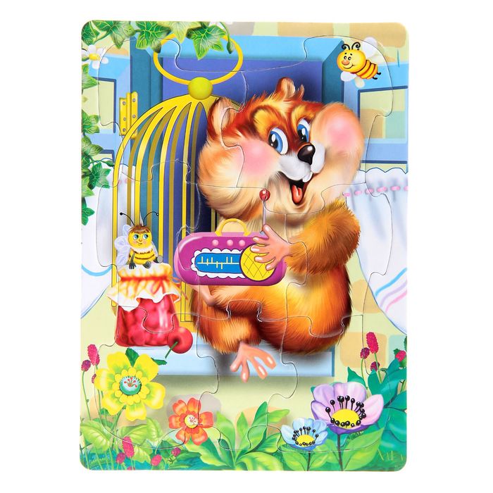 Рамка-пазл "Наши любимцы", блистер, МИКС