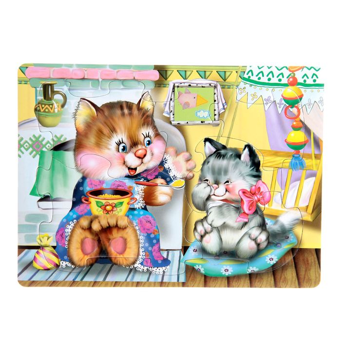 Рамка-пазл "Наши любимцы", блистер, МИКС