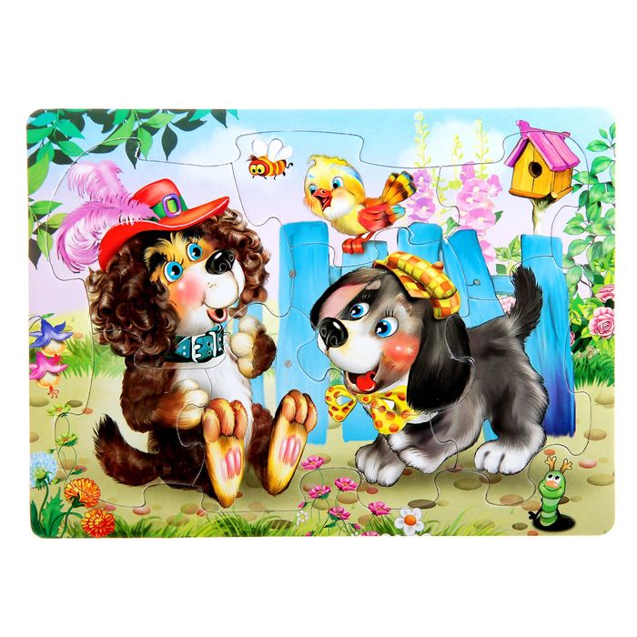 Рамка-пазл "Наши любимцы", блистер, МИКС