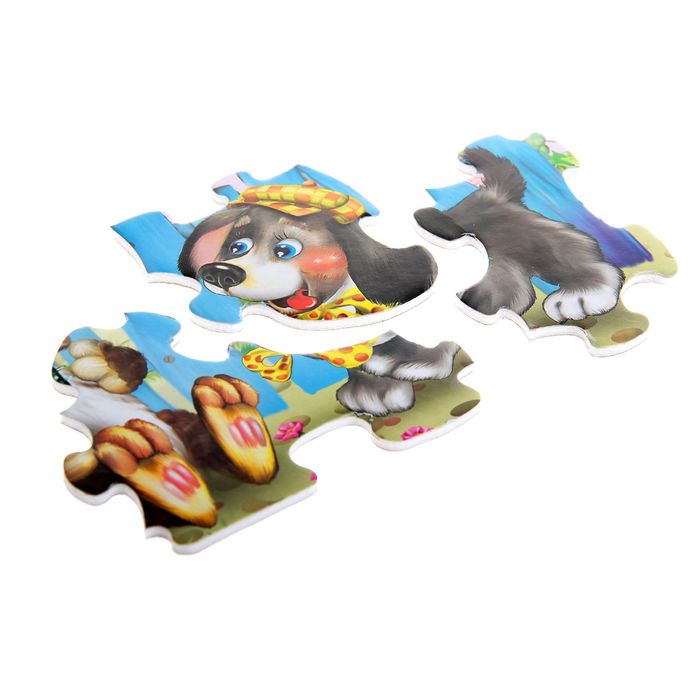 Рамка-пазл "Наши любимцы", блистер, МИКС