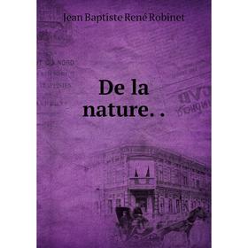 

Книга De la nature..