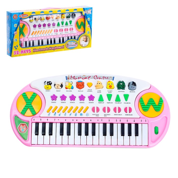 Синтезатор «Весёлые минуты», звуковые эффекты, 32 клавиши