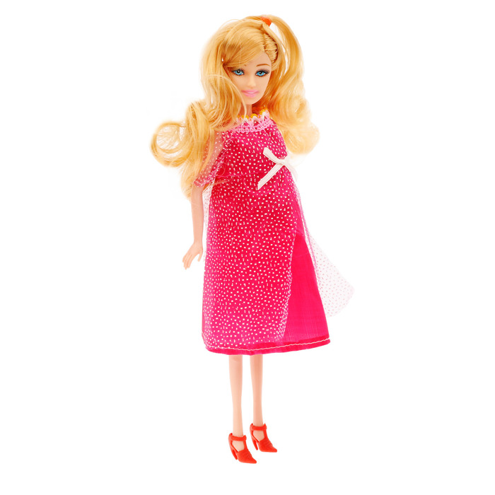 Кукла беременная в платье, 31 см, МИКС