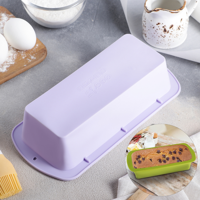 Форма для выпечки "Хлеб", цвета МИКС