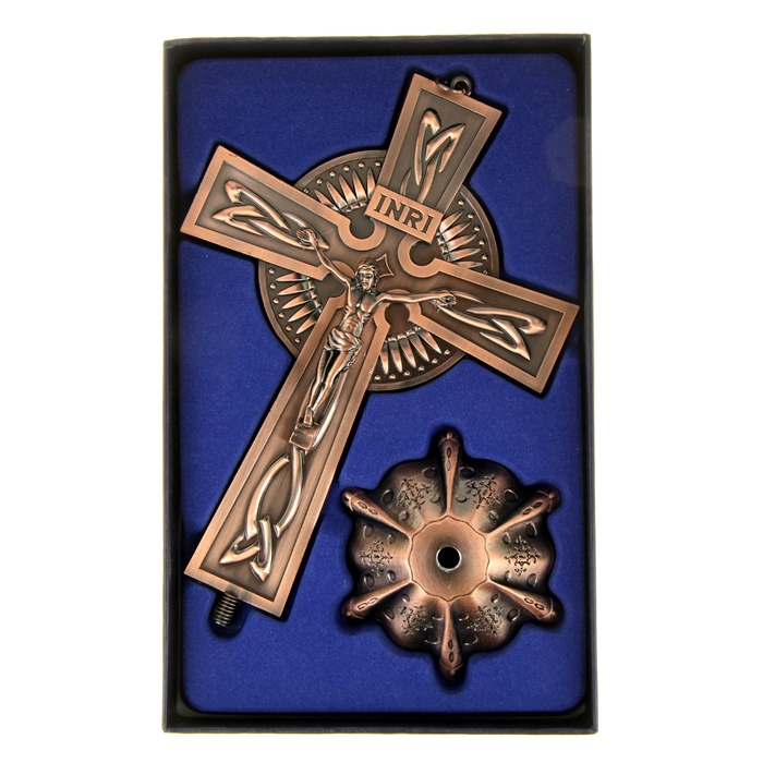 Крест на подставке, латунь